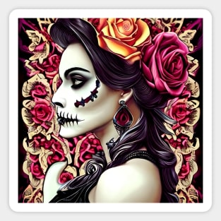 Lady Grim Reaper Tattoo Magnet